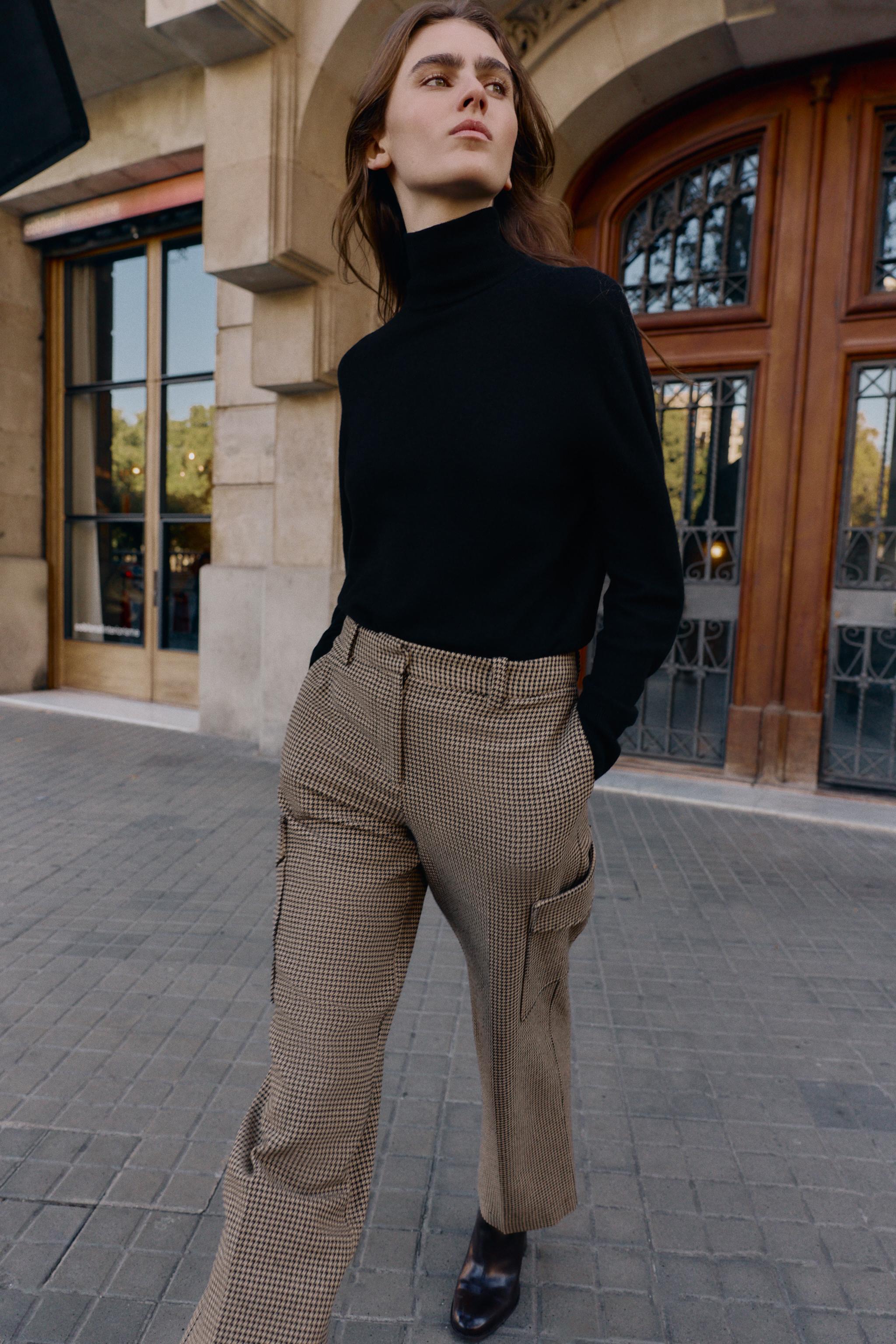 HOUNDSTOOTH CARGO PANTS